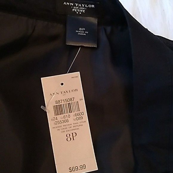 ANN TAYLOR BLACK SKIRT TIERED SIZE 8 P PETITE WOMENS 8P - Picture 3 of 5
